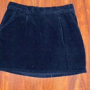 Xhilaration Navy Blue Ribbed Mini Skirt